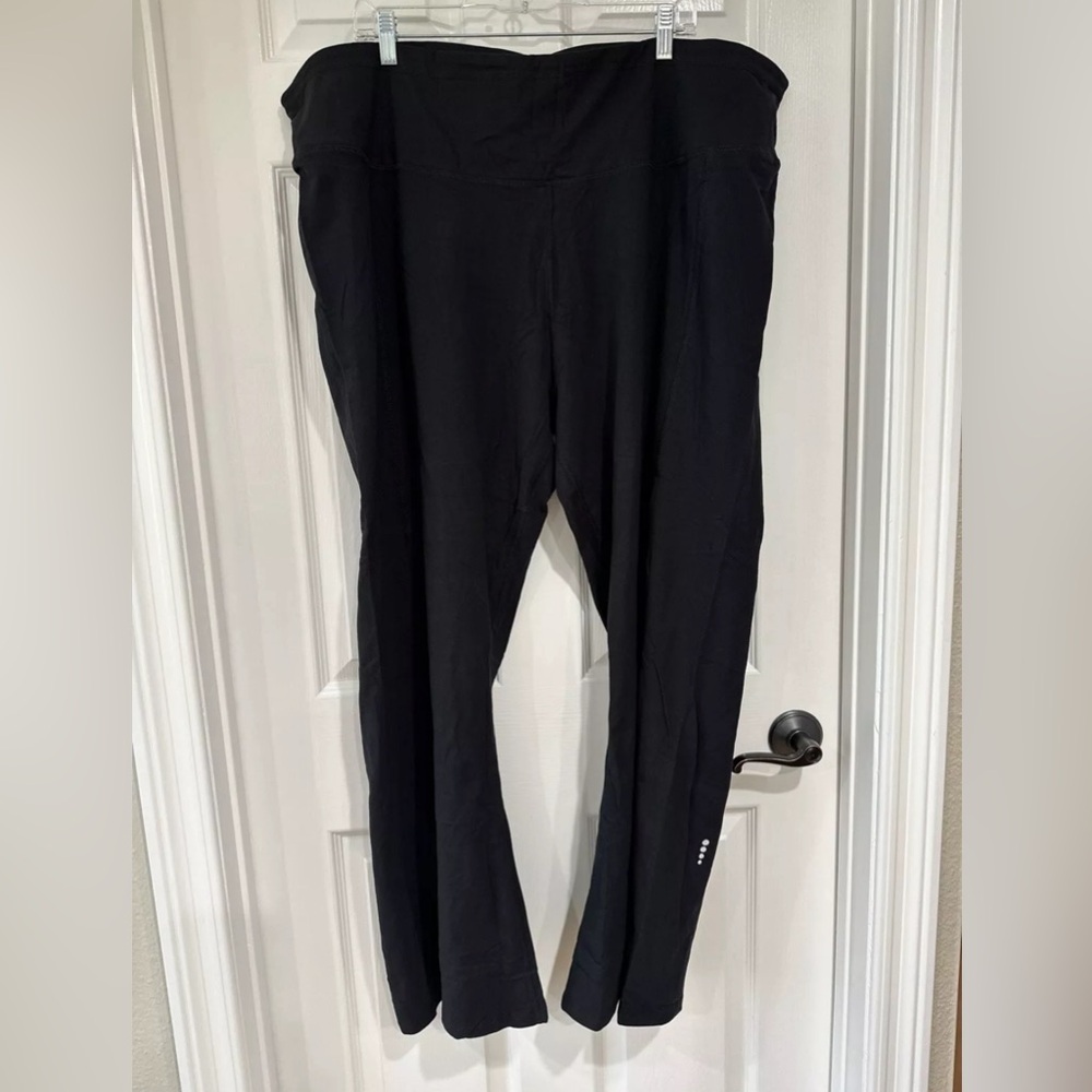 Fit 4 All by Carrie Wightman 4X Smooth Waist Split Front Hem Leg Pant Black NEW